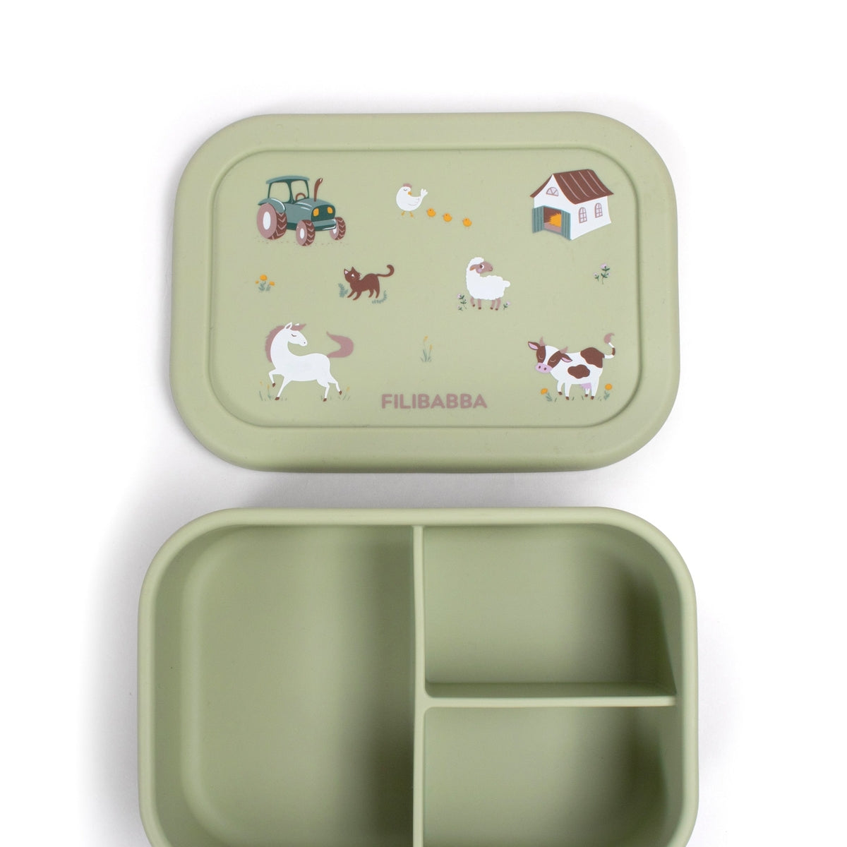 FILIBABBA | SILICONE LUNCHBOX (700 ML) | BOG GREEN