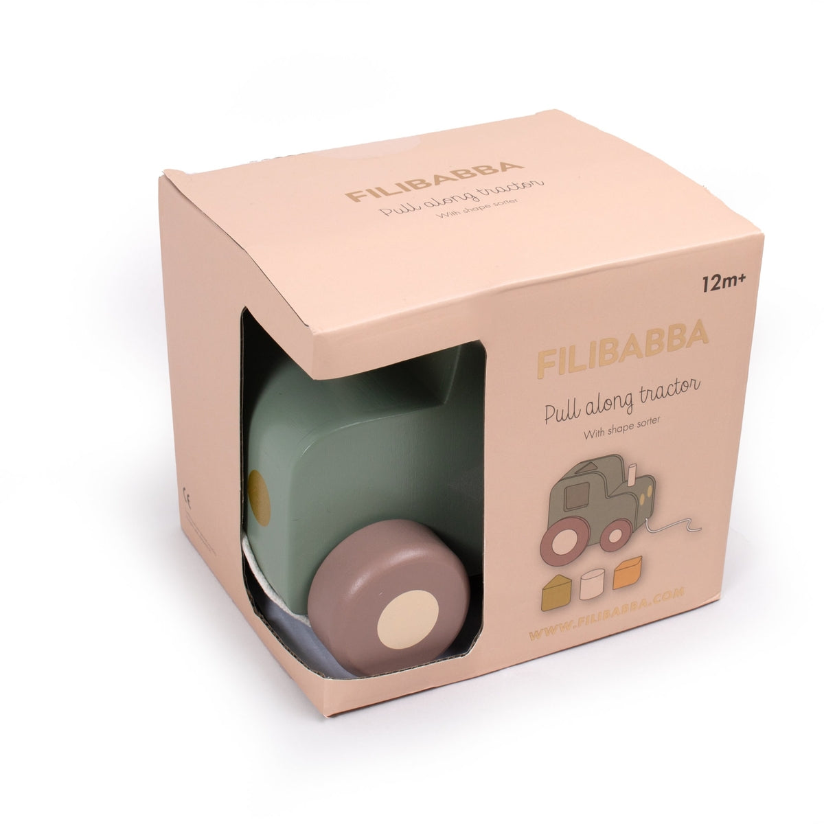 FILIBABBA | PULL ALONG TRACTOR WITH SHAPE SORTER
