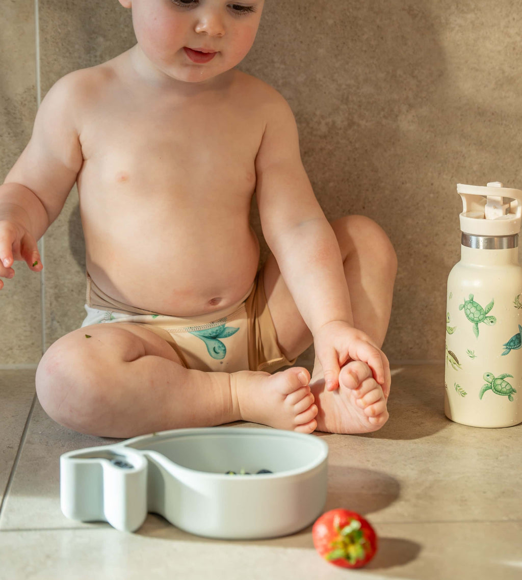 Filibabba kinderservies siliconen antislip bord en beker set

