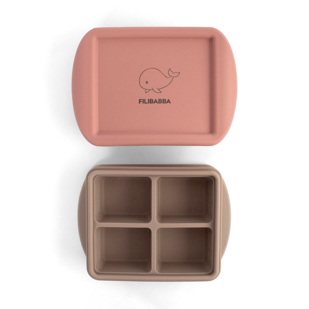 FILIBABBA | BABY VOEDING DIEPVRIESBAKJE (4X65 ML) - 2-PACK | ROSE MIX