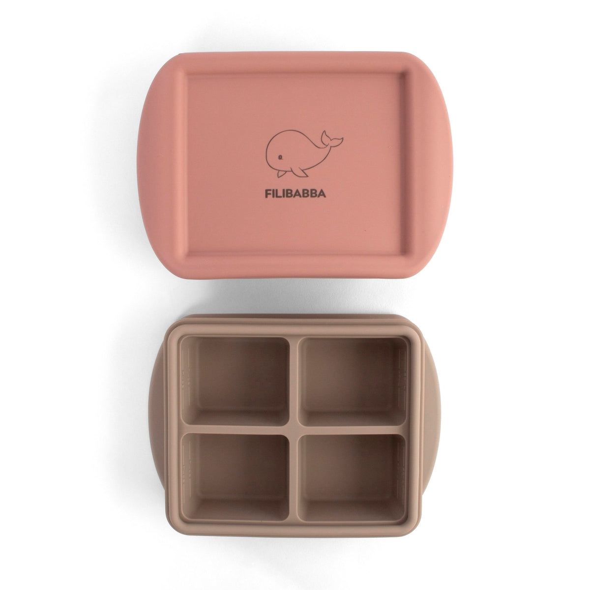 FILIBABBA | BABY VOEDING DIEPVRIESBAKJE (4X65 ML) - 2-PACK | ROSE MIX