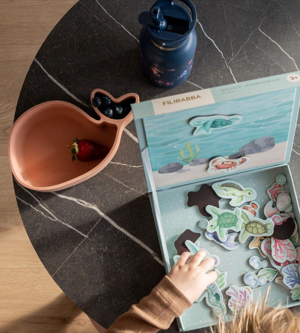 Filibabba baby en kind servies set siliconen zacht en flexibel