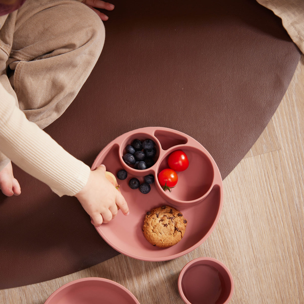 Filibabba babyservies van siliconen kindvriendelijk eetset
