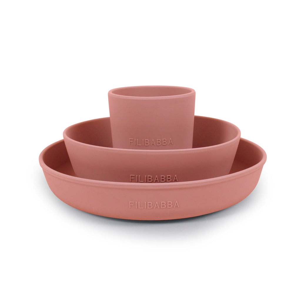 Filibabba siliconen servies voor kinderen duurzaam babyservies set