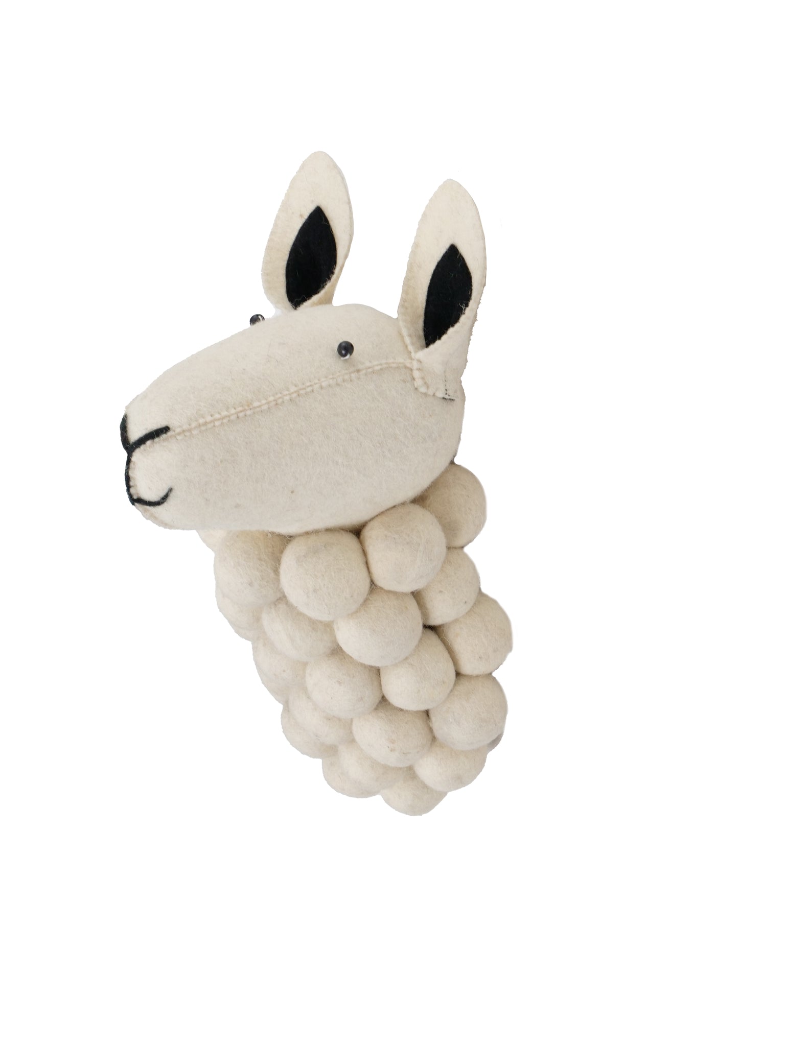 -KidsDepot wanddecoratie set kinderkamer vogelhuisje en planten vilt dieren honden schaap