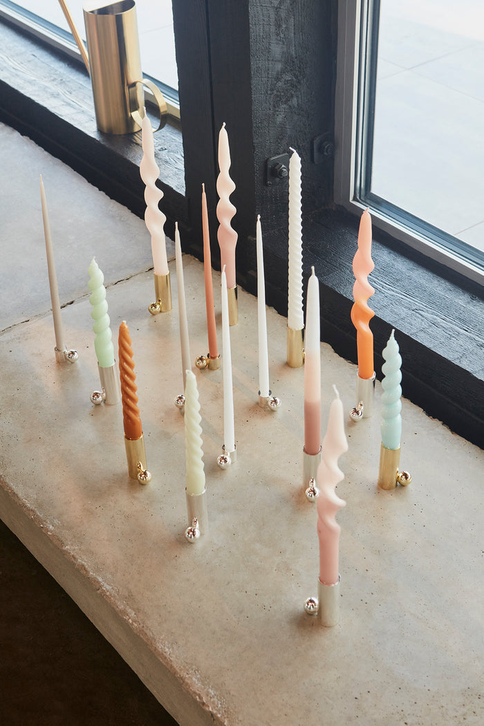 OYOY LIVING | PALLOA CANDLEHOLDER HIGH | BRASS 7CM