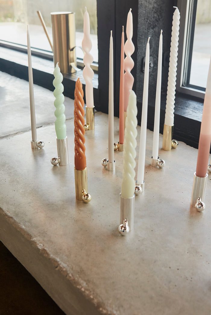 OYOY LIVING | PALLOA CANDLEHOLDER HIGH | BRASS 7CM