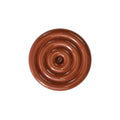 OYOY LIVING | SAVI CERAMIC CANDLEHOLDER LOW | Ø17X2,5 CM NUTMEG
