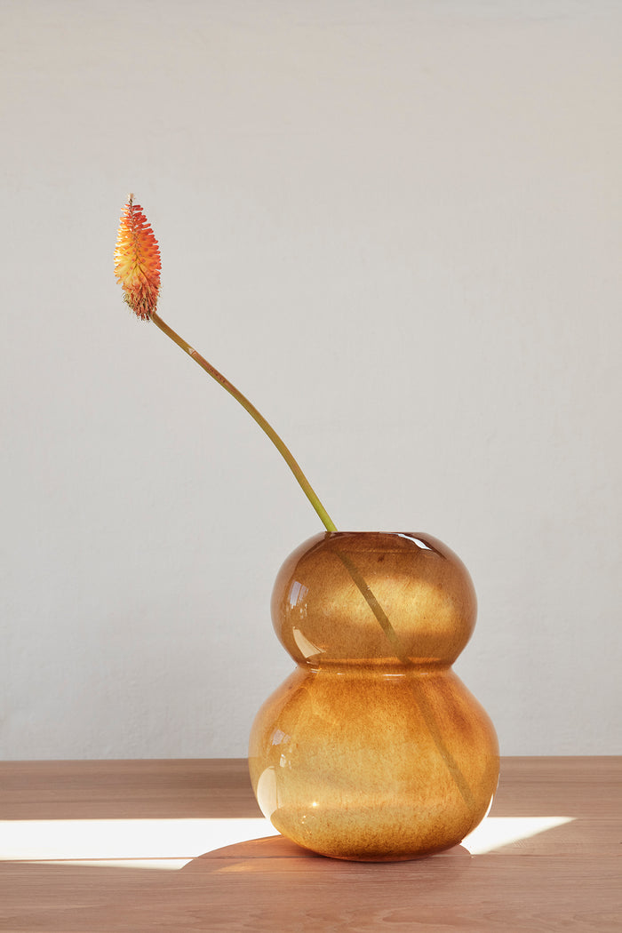 OYOY | LASI VASE | LARGE | AMBER Ø 25,5 x 30 CM
