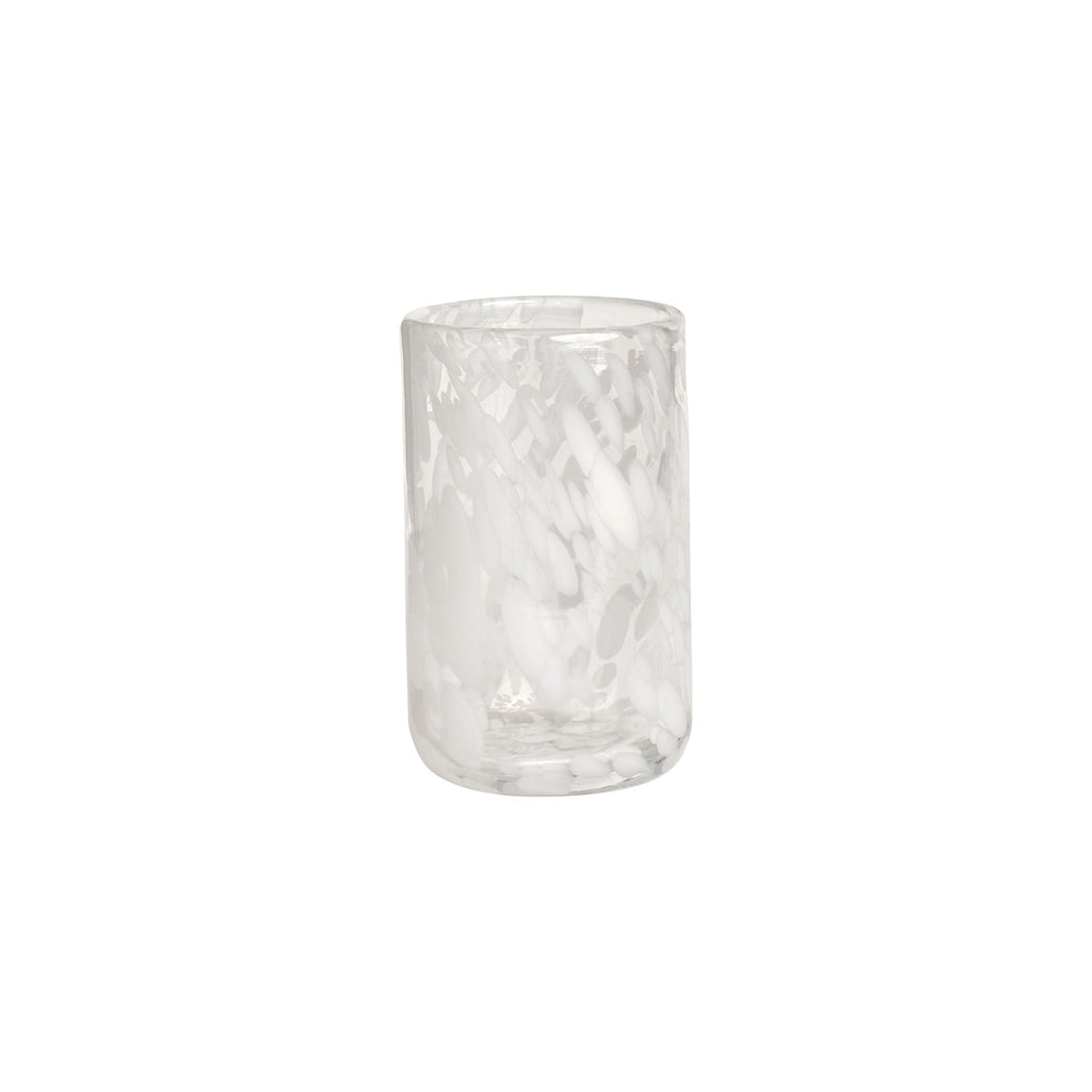 OYOY LIVING | JALI GLASS | Ø6,8X10,5 CM WIT TRANSPARANT