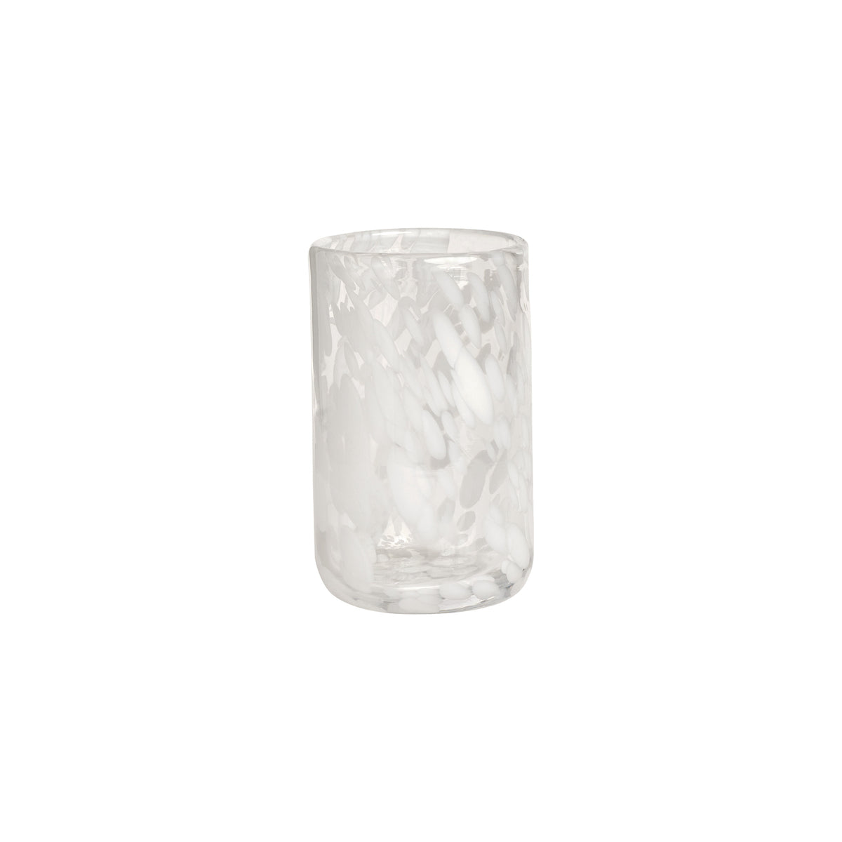 OYOY LIVING | JALI GLASS | Ø6,8X10,5 CM WIT TRANSPARANT