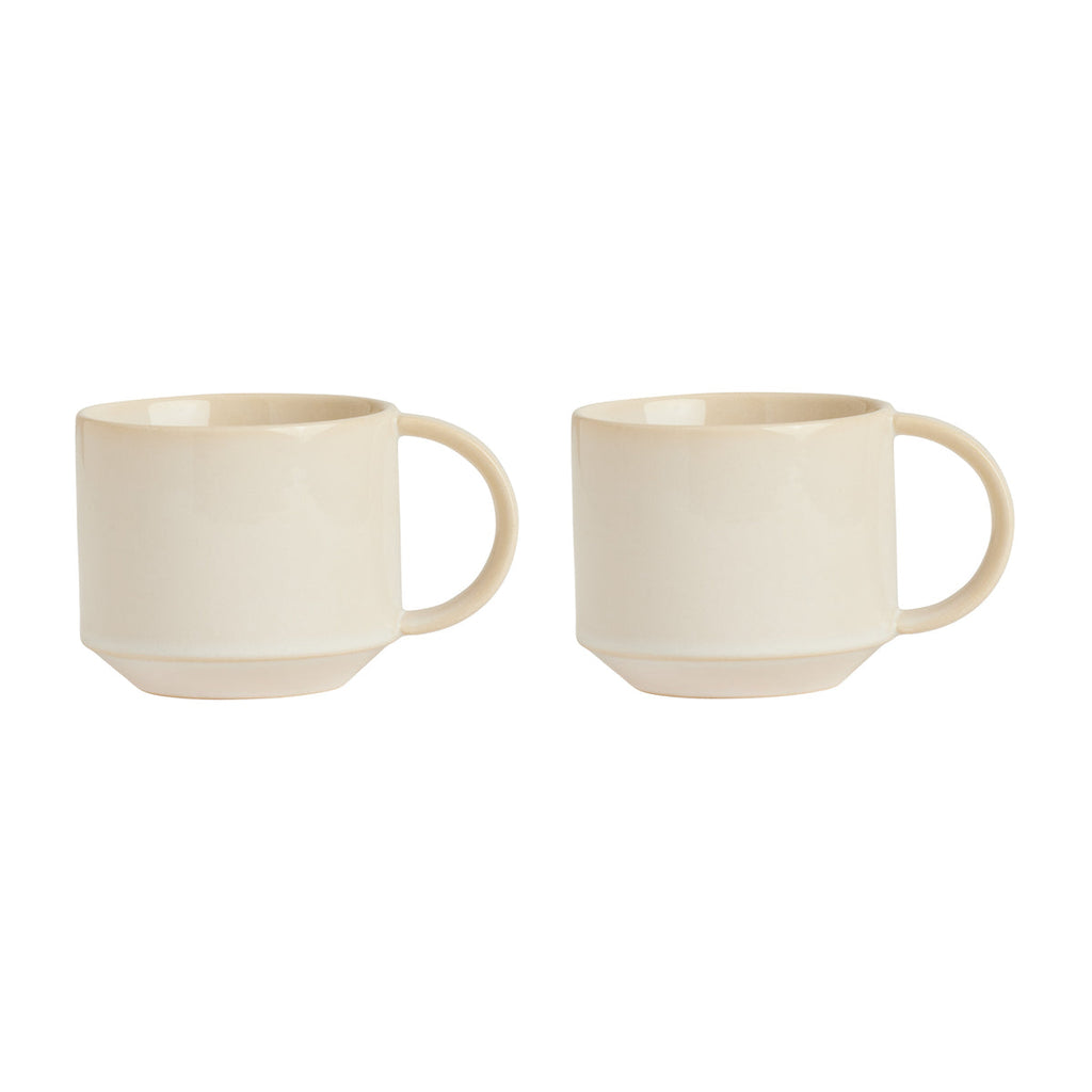 OYOY LIVING | YUKA CUP | BEIGE 7,5X11X8 CM (SET OF 2)