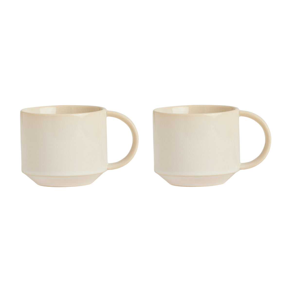 OYOY LIVING | YUKA CUP | BEIGE 7,5X11X8 CM (SET OF 2)