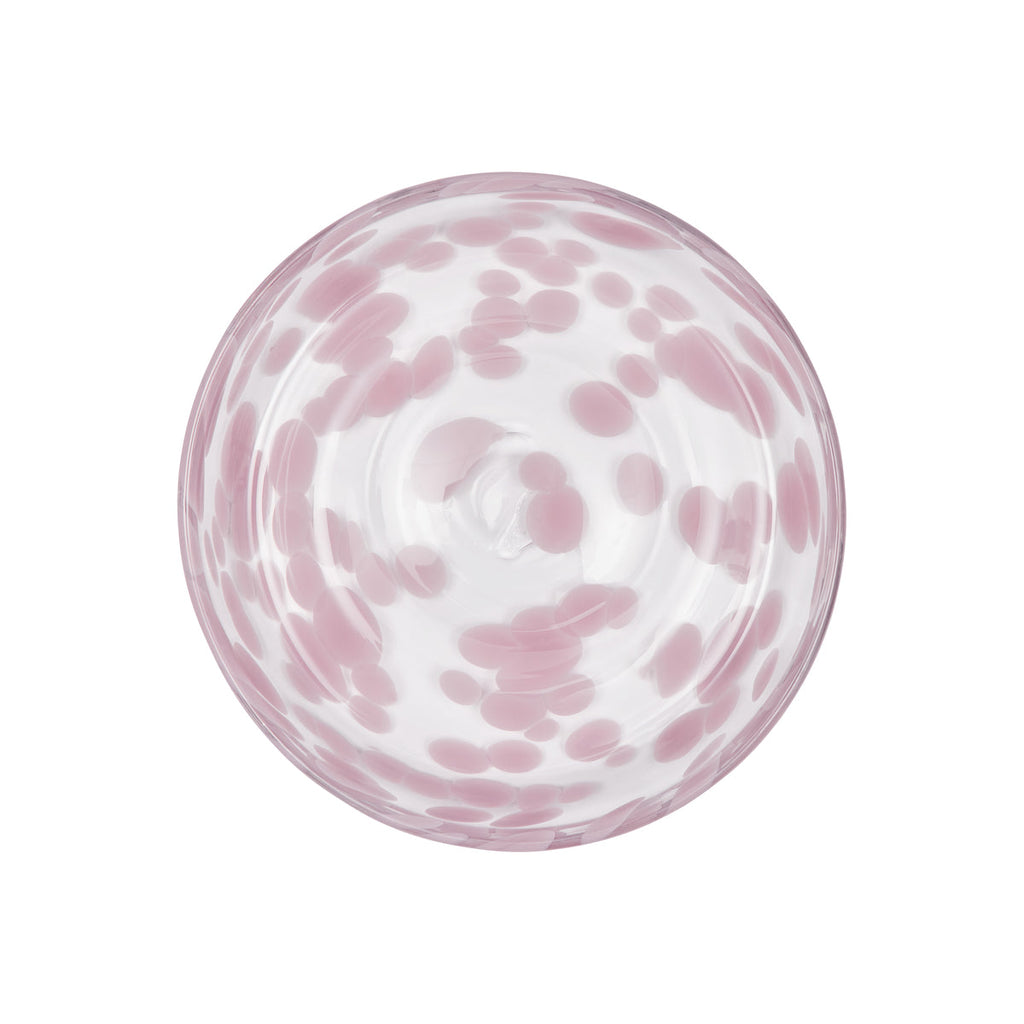 OYOY LIVING | JALI DESSERT PLATE | Ø15,6X2,2 CM PINK GLAS