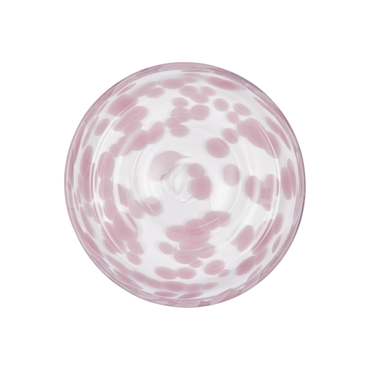 OYOY LIVING | JALI DESSERT PLATE | Ø15,6X2,2 CM PINK GLAS