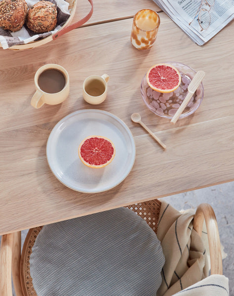 OYOY LIVING | JALI DESSERT PLATE | Ø15,6X2,2 CM PINK GLAS