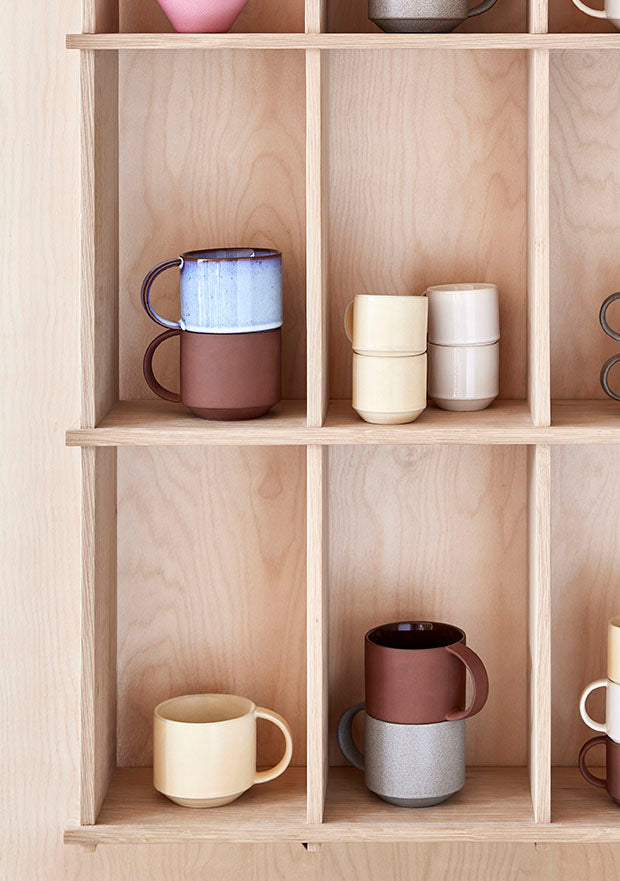 OYOY LIVING | YUKA CUP | HANDGEMAAKTE KOFFIE- EN THEEKOP 8x7 CM (SET OF 2)