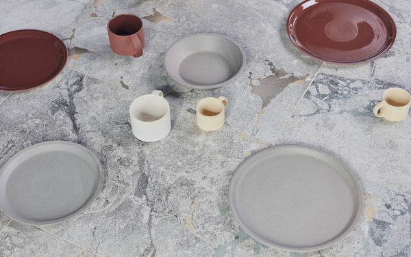OYOY LIVING | YUKA DINNER PLATE | Ø27 GRIJS (SET OF 2)