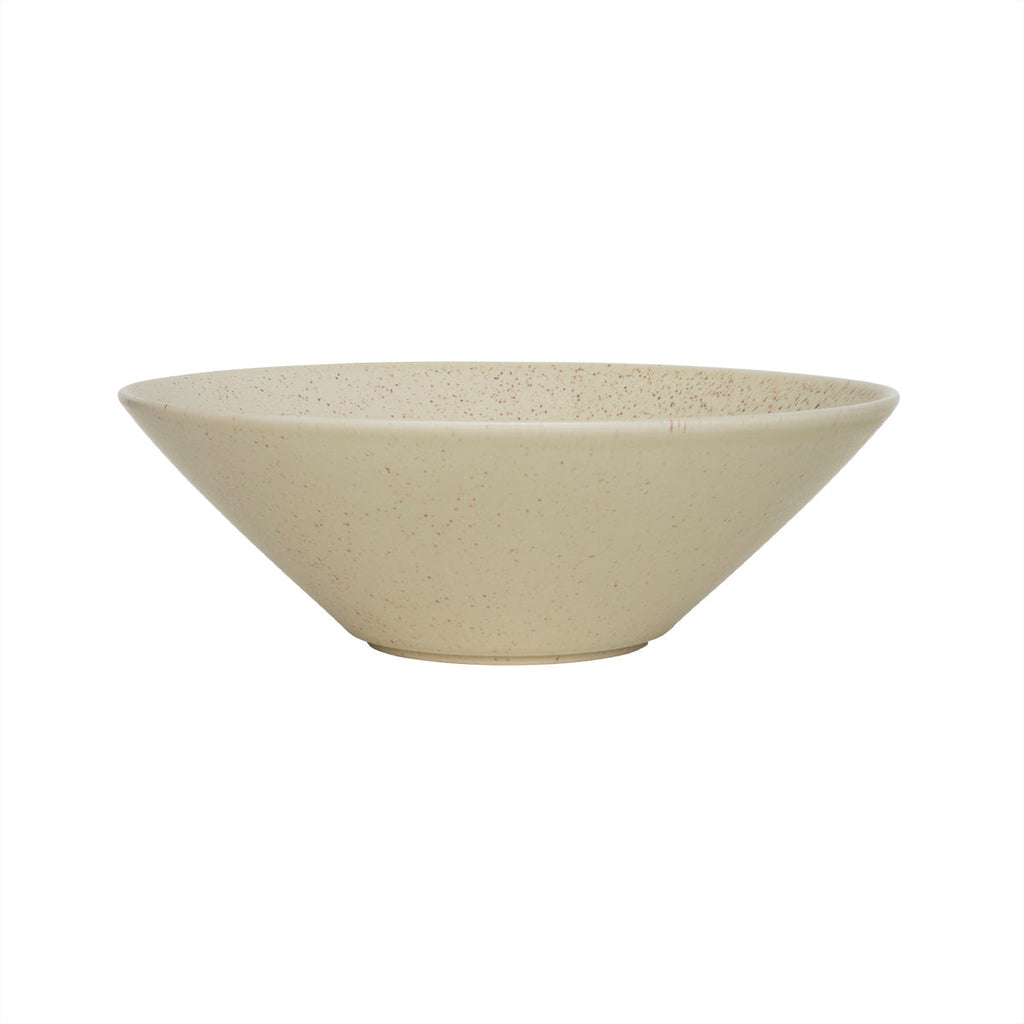 OYOY LIVING | YUKA BOWL LARGE | HANDGEMAAKTE GROTE SCHAAL | BEIGE