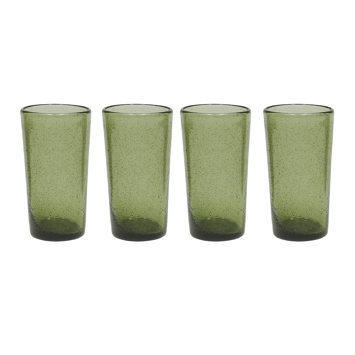 OYOY LIVING | KUKI HIGHBALL GLASS | GROEN CLEAR (SET of 4)