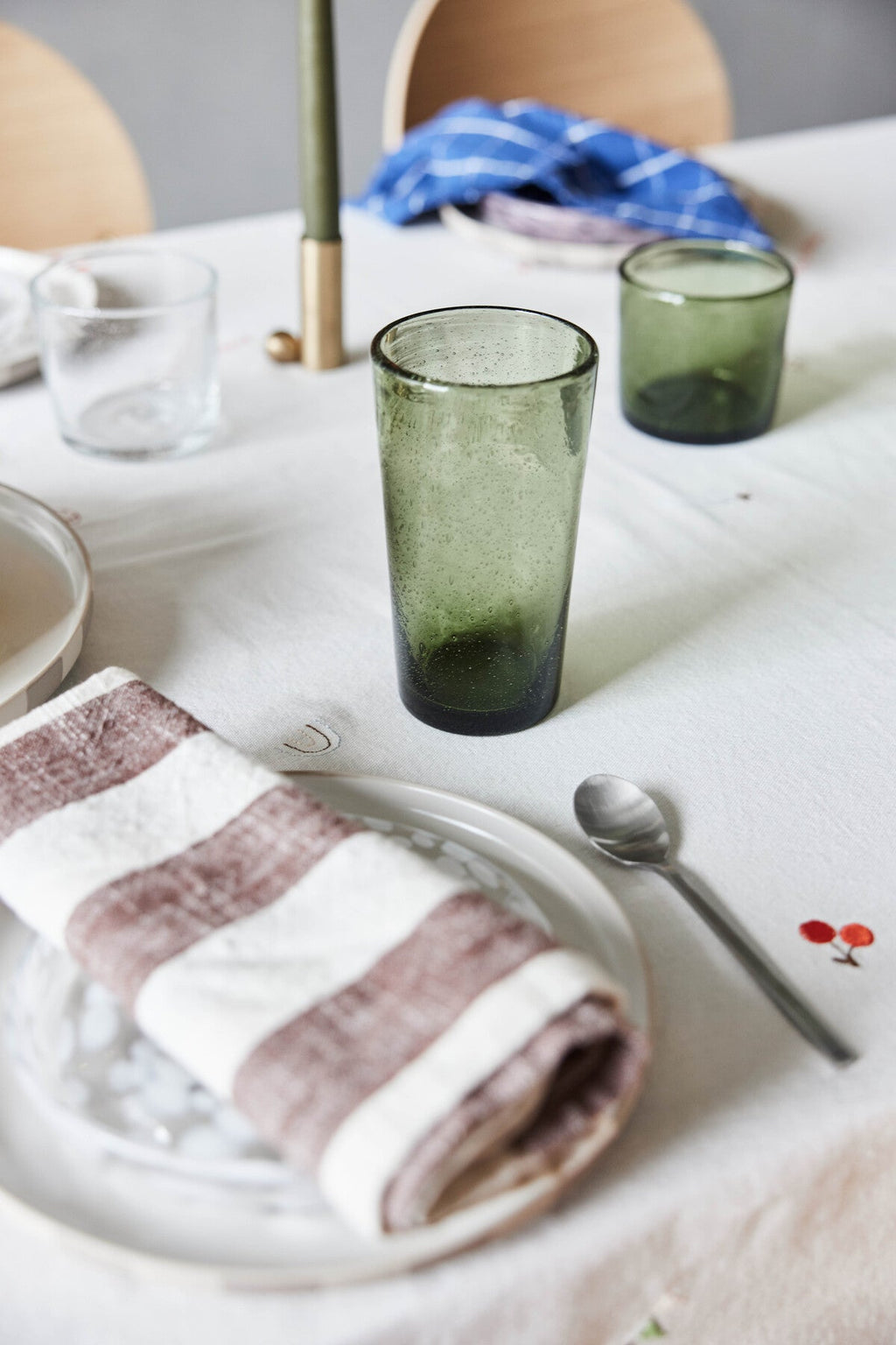 OYOY LIVING | KUKI HIGHBALL GLASS | GROEN CLEAR (SET of 4)
