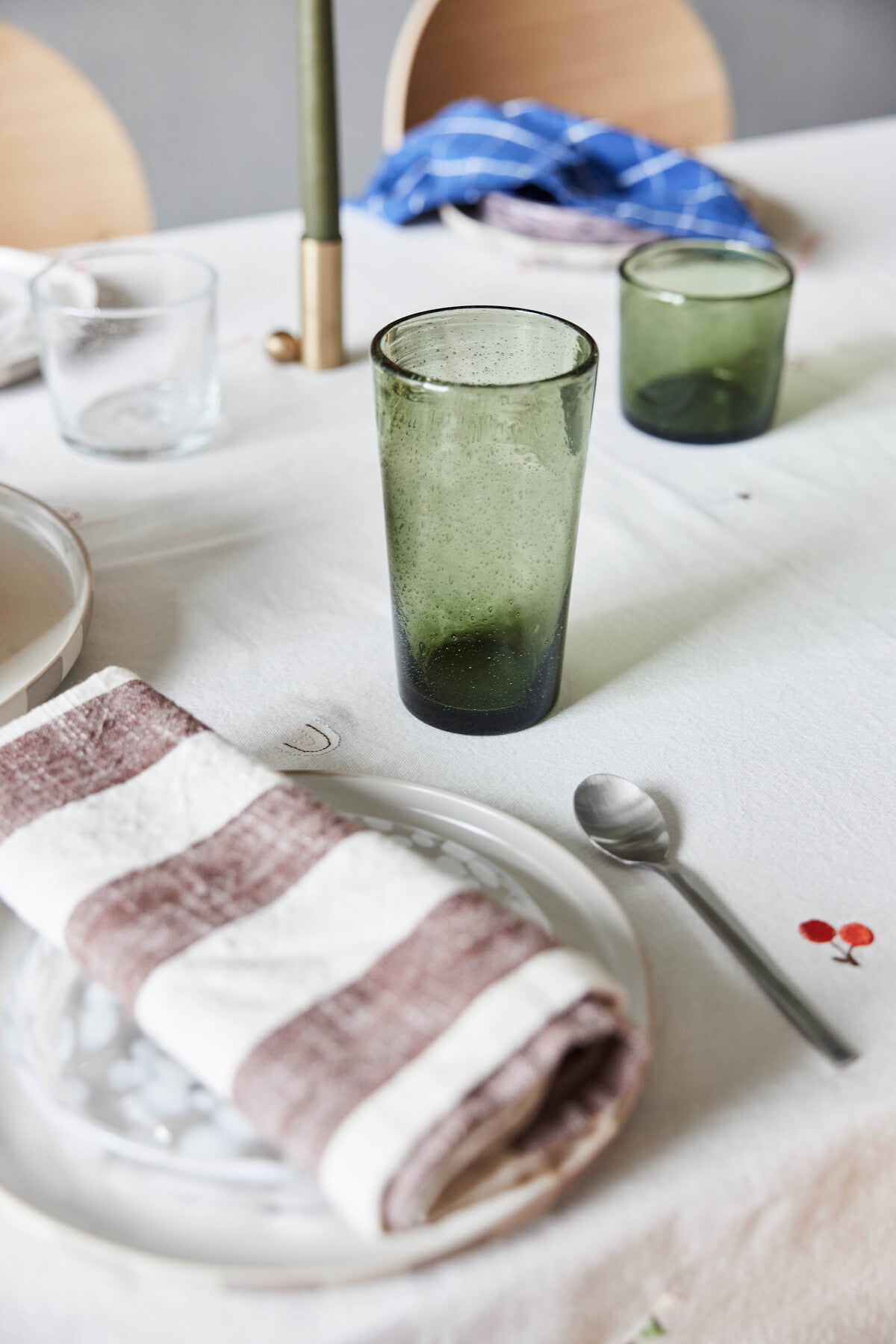 OYOY LIVING | KUKI HIGHBALL GLASS | GROEN CLEAR (SET of 4)