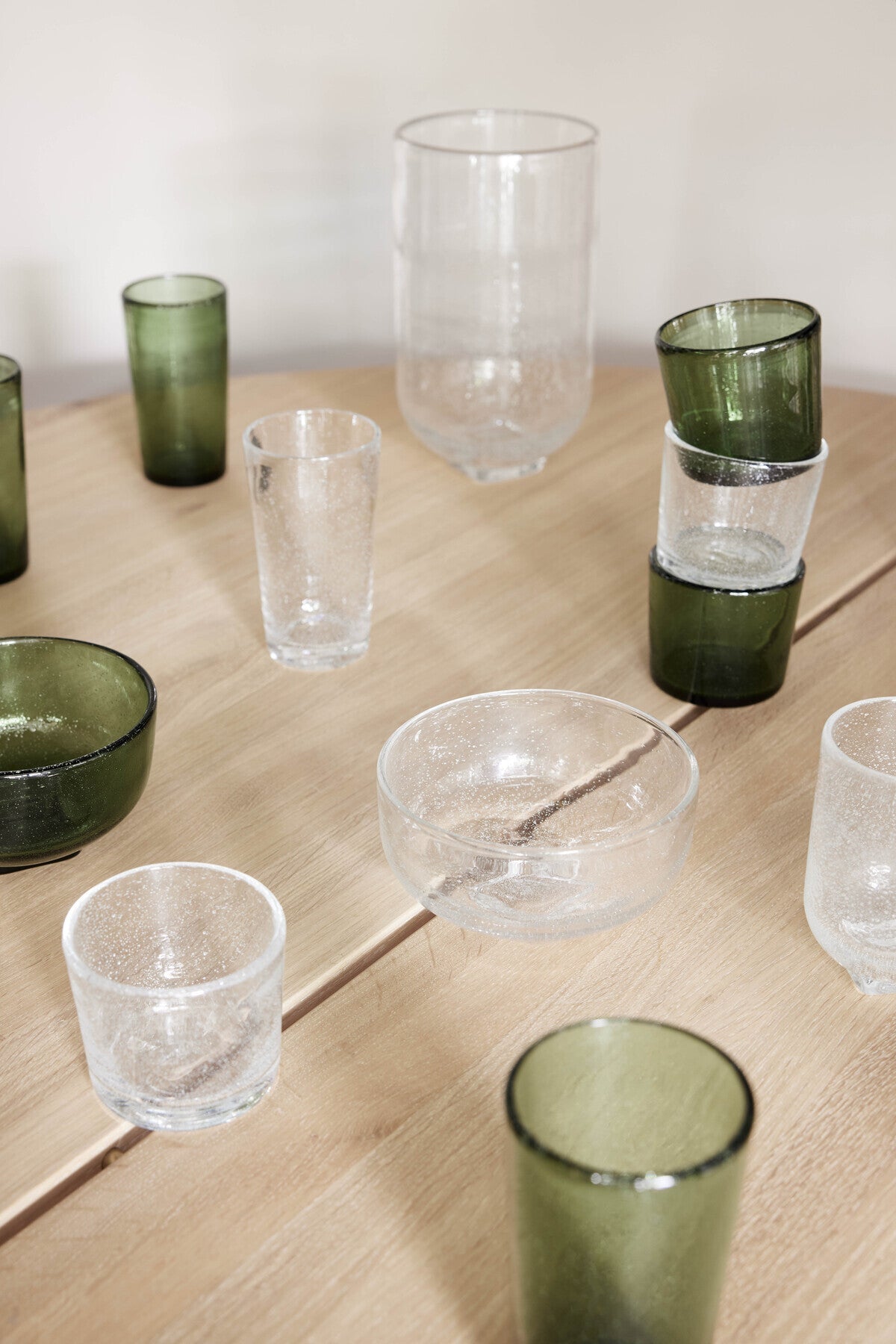 OYOY LIVING | KUKI HIGHBALL GLASS | GROEN CLEAR (SET of 4)
