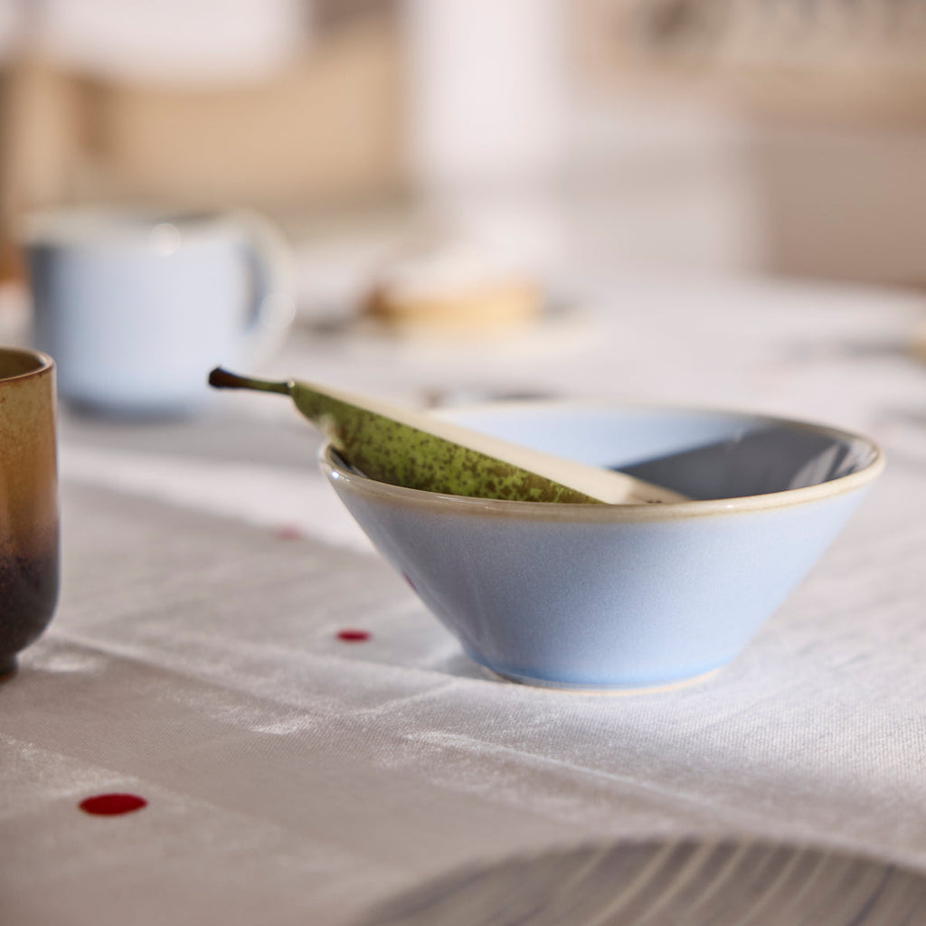 OYOY LIVING | YUKA BOWL MEDIUM | HANDGEMAAKTE SCHAAL | BLAUW GRIJS