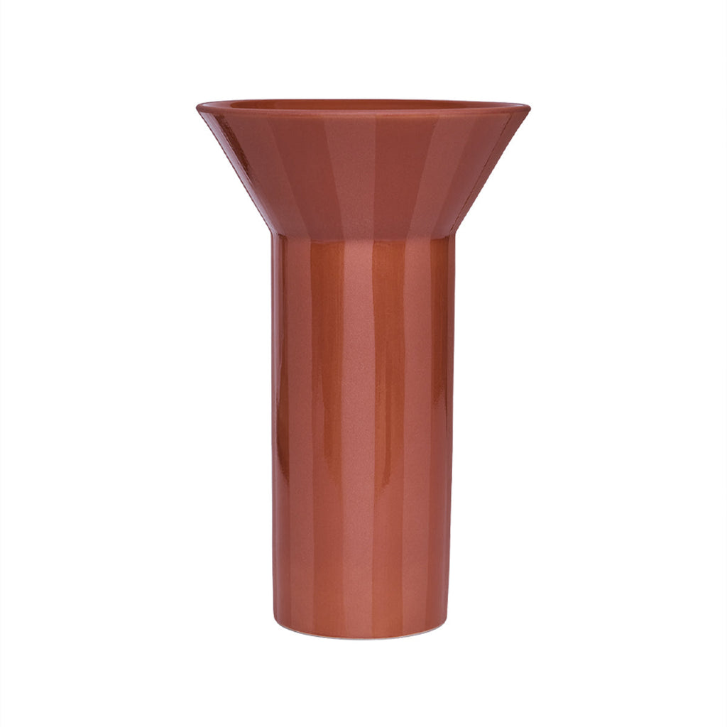 OYOY LIVING | LUONTO VASE | ROOD BRUIN