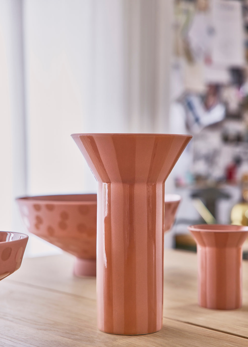 OYOY LIVING | LUONTO VASE | ROOD BRUIN
