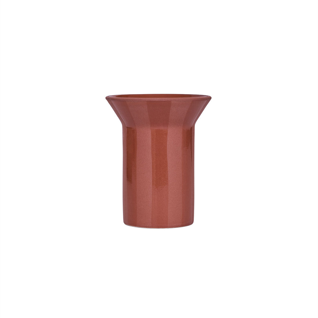 OYOY LIVING | LUONTO POT | HANDGEMAAKT STEENGOED | ROOD BRUIN