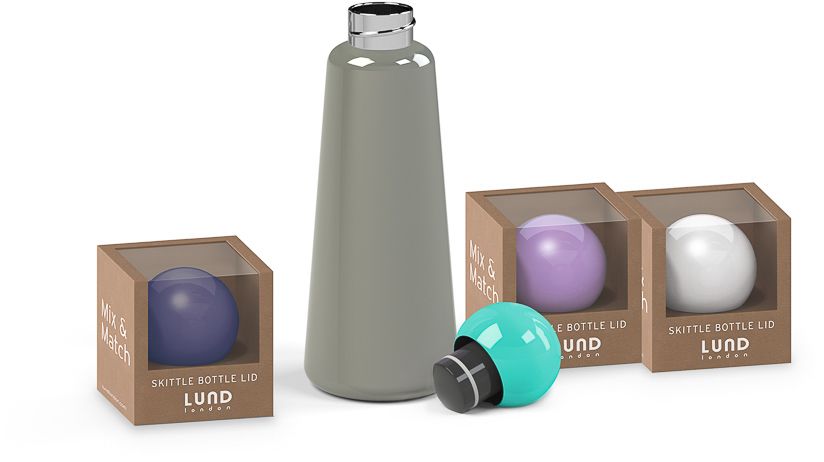 LUND | SKITTLE DRINKFLES DOP | BLAUW