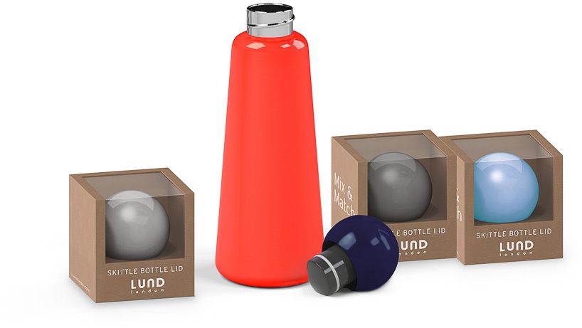 LUND | SKITTLE DRINKFLES DOP | BLAUW