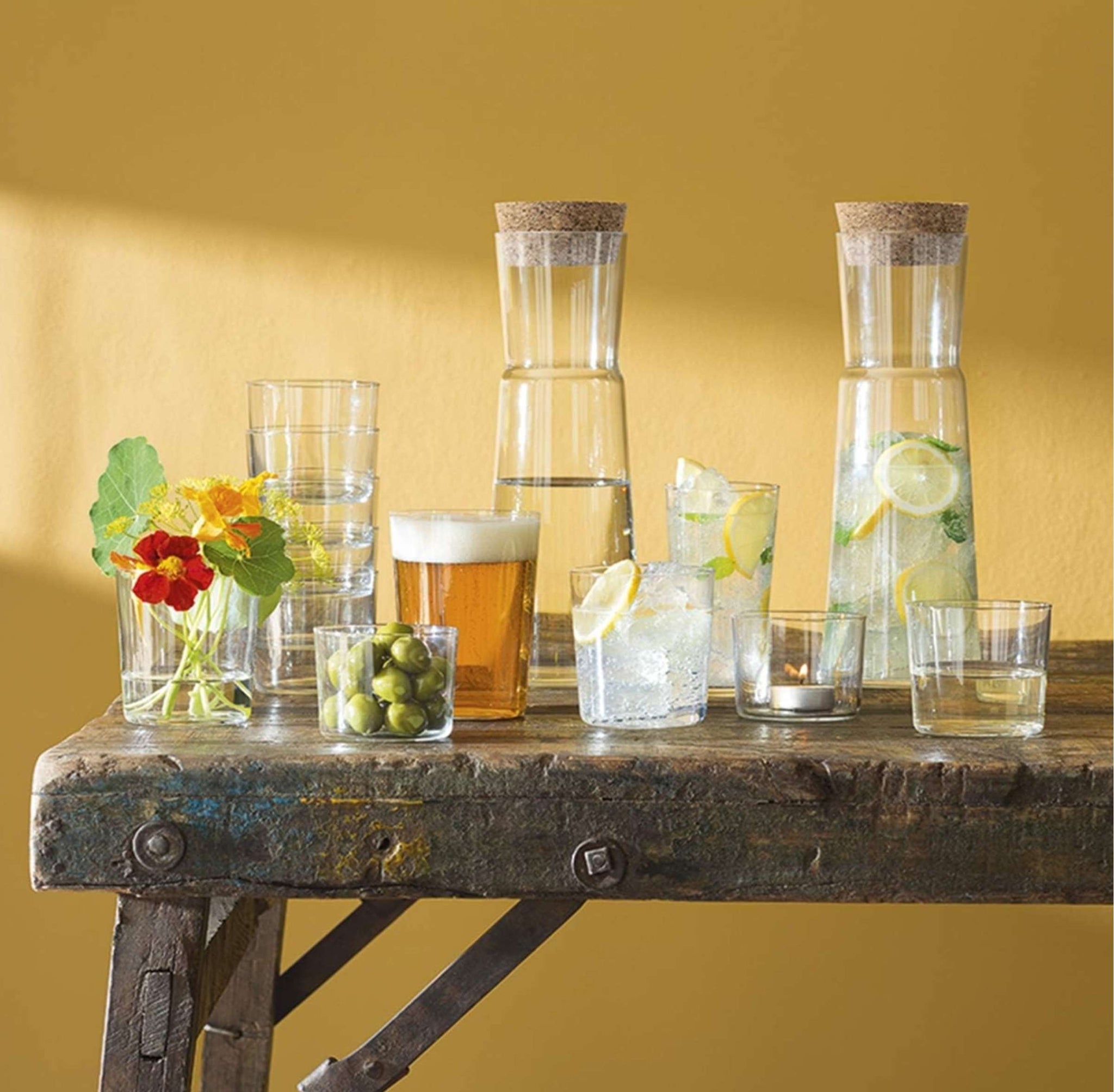 L.S.A. | GIO LINE KARAF SET MET SERVEERPLANK (SET OF 2) | 200 ML