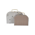 OYOY MINI | MINI SUITCASES ELEPHANT & STRIPE - SET OF 2