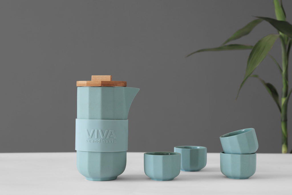 VIVA | ALEXANDER LUXE THEESET | BLAUW GRIJS