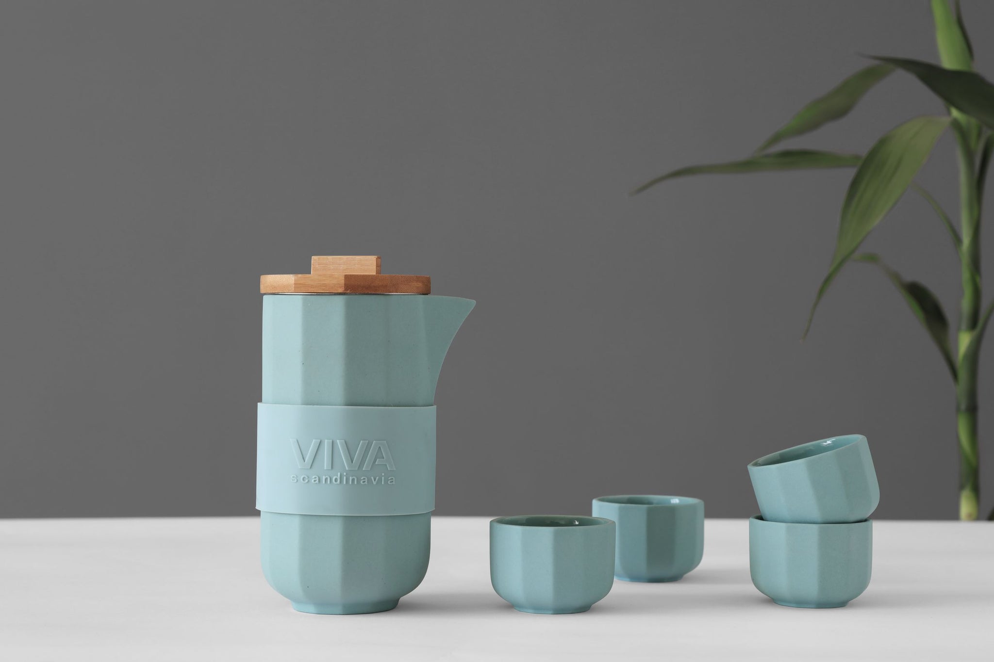 VIVA | ALEXANDER LUXE THEESET | BLAUW GRIJS