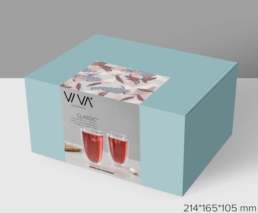 VIVA | LAUREN DUBBELWANDIGE KOFFIE-/THEEGLAZEN (SET OF 2) | 390 ML
