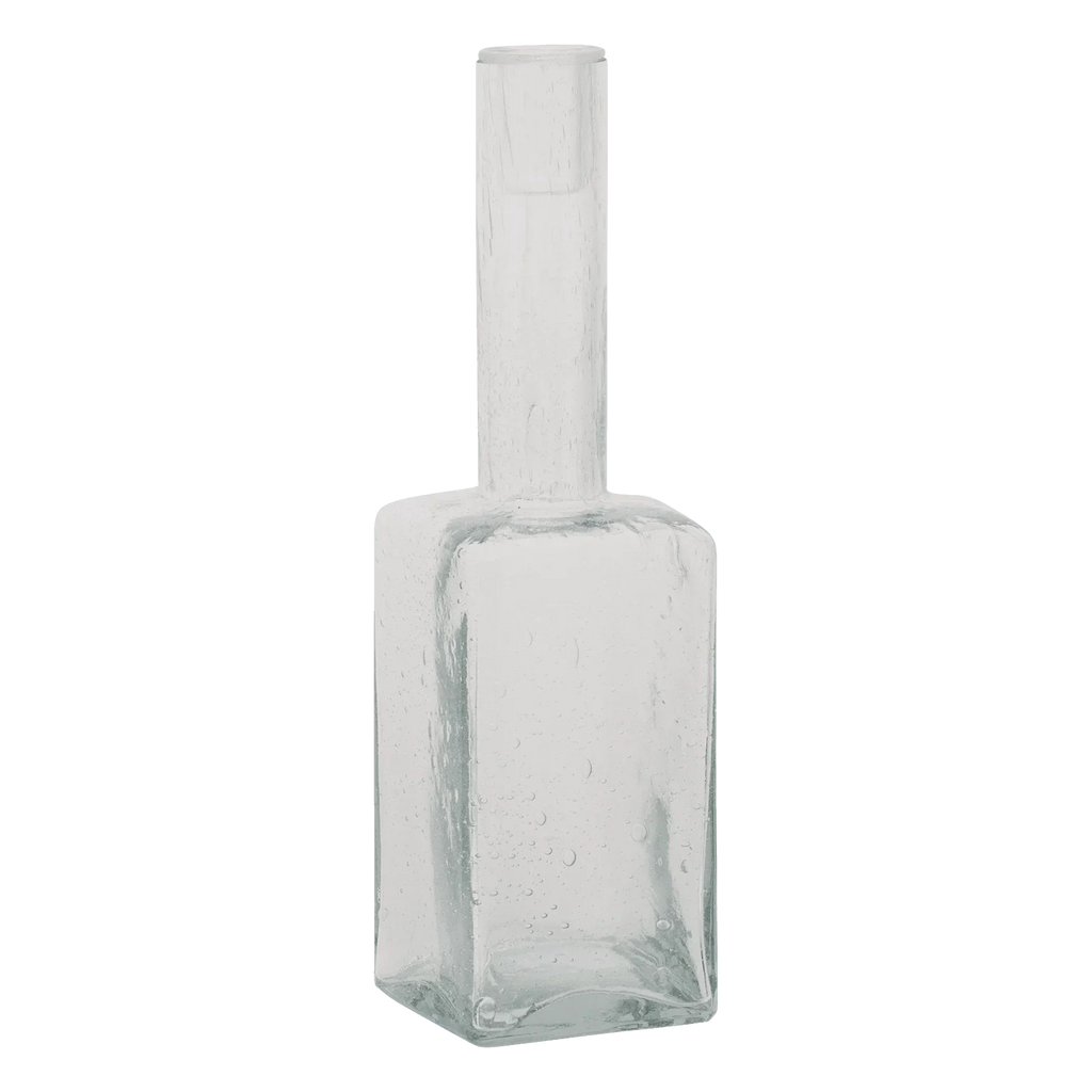 Detail van de handgemaakte finish van de witte UNC Alba kandelaar