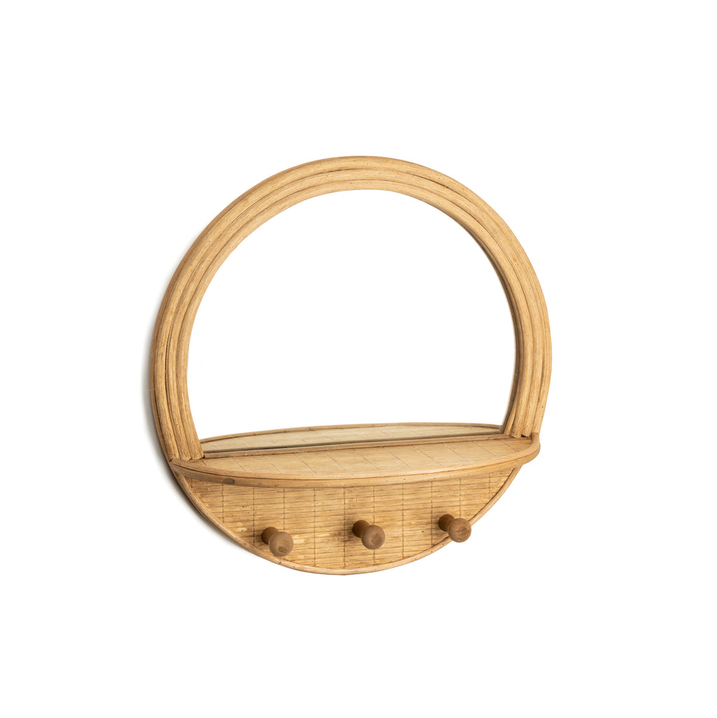 kids depot spiegel met haakjes rotan