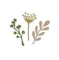 KidsDepot vilten bloemen Fleur set van 3 stuks assorti voor kinderkamer