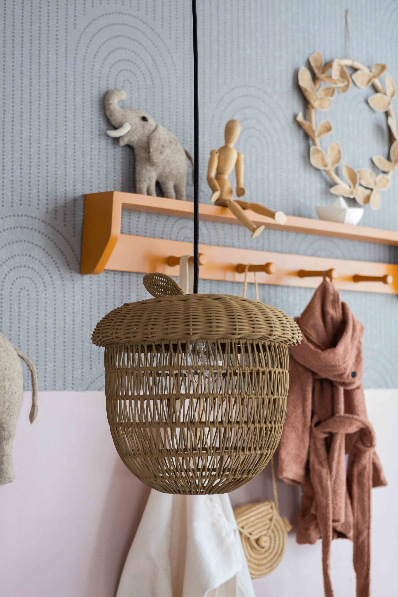 kidsdepot lamp eikel kinderkamer sfeerlamp kids rotan