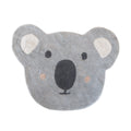 KidsDepot vloerkleed Cleo in de vorm van een grijze koala 125x100cm