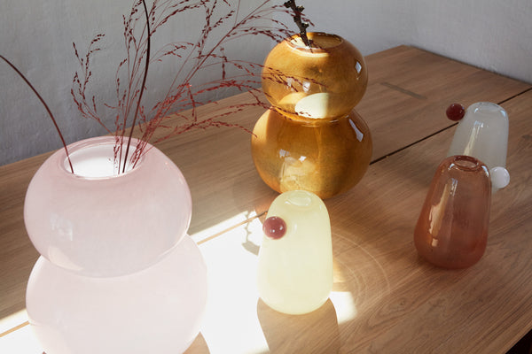 oyoy living vaas glas design items bubbel rond blob