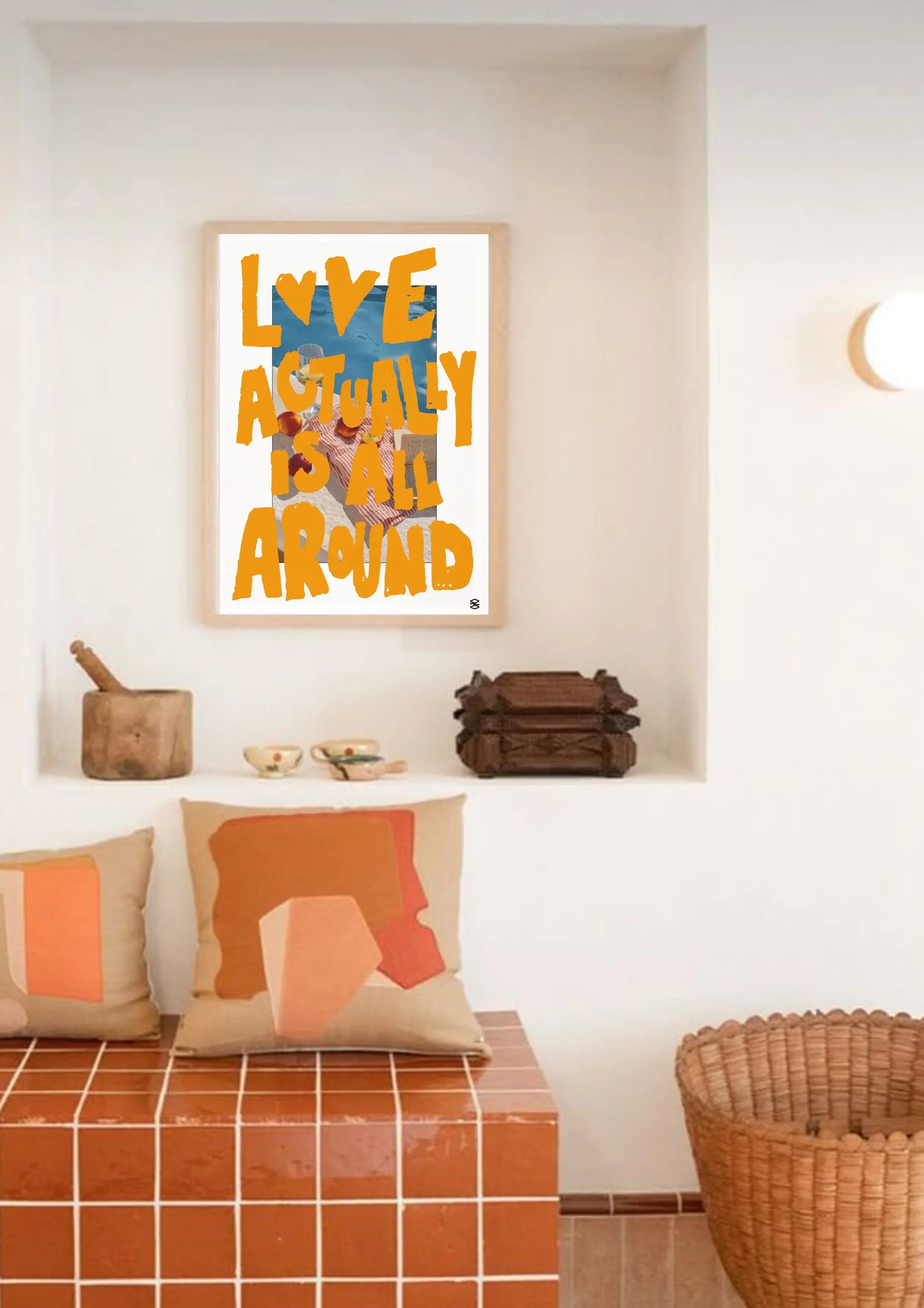 studio verve orange wall art