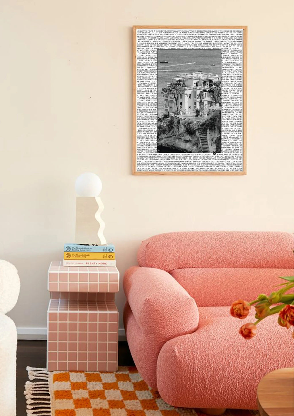 zwart wit ibiza wanddecoratie