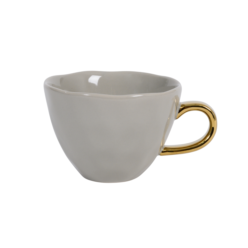 Urban nature culture good morning collectie cappuccino thee mok kop beige grijs goud
